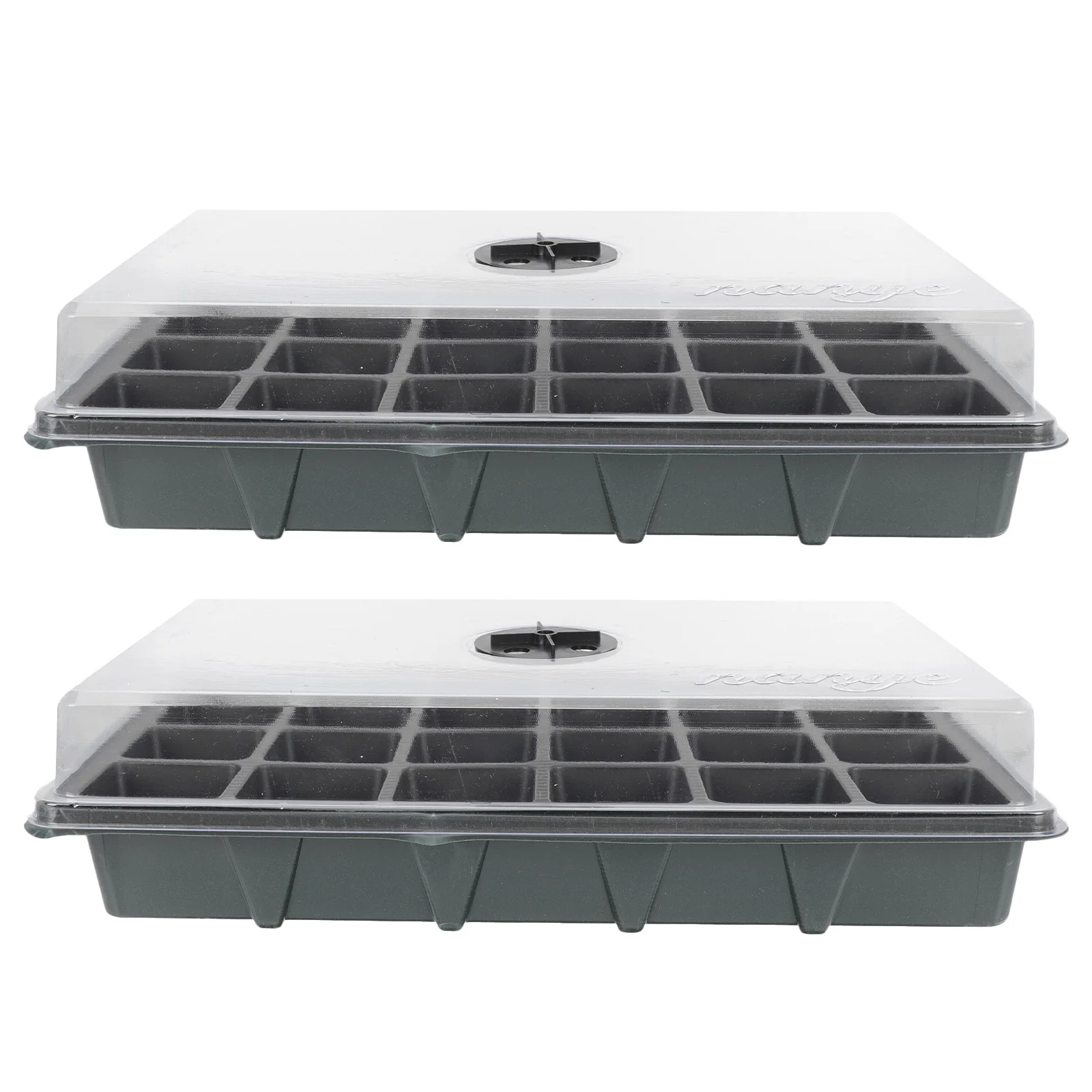 24 Cells Seedling Germination Boxes Plant Growth Nursery Tray Gardening Trays Use Moisture Resistant Easy Clean
24 Cells Seedling Germination Boxes Plant Growth Nursery Tray Gardening Trays Use Moisture Resistant Easy Clean
