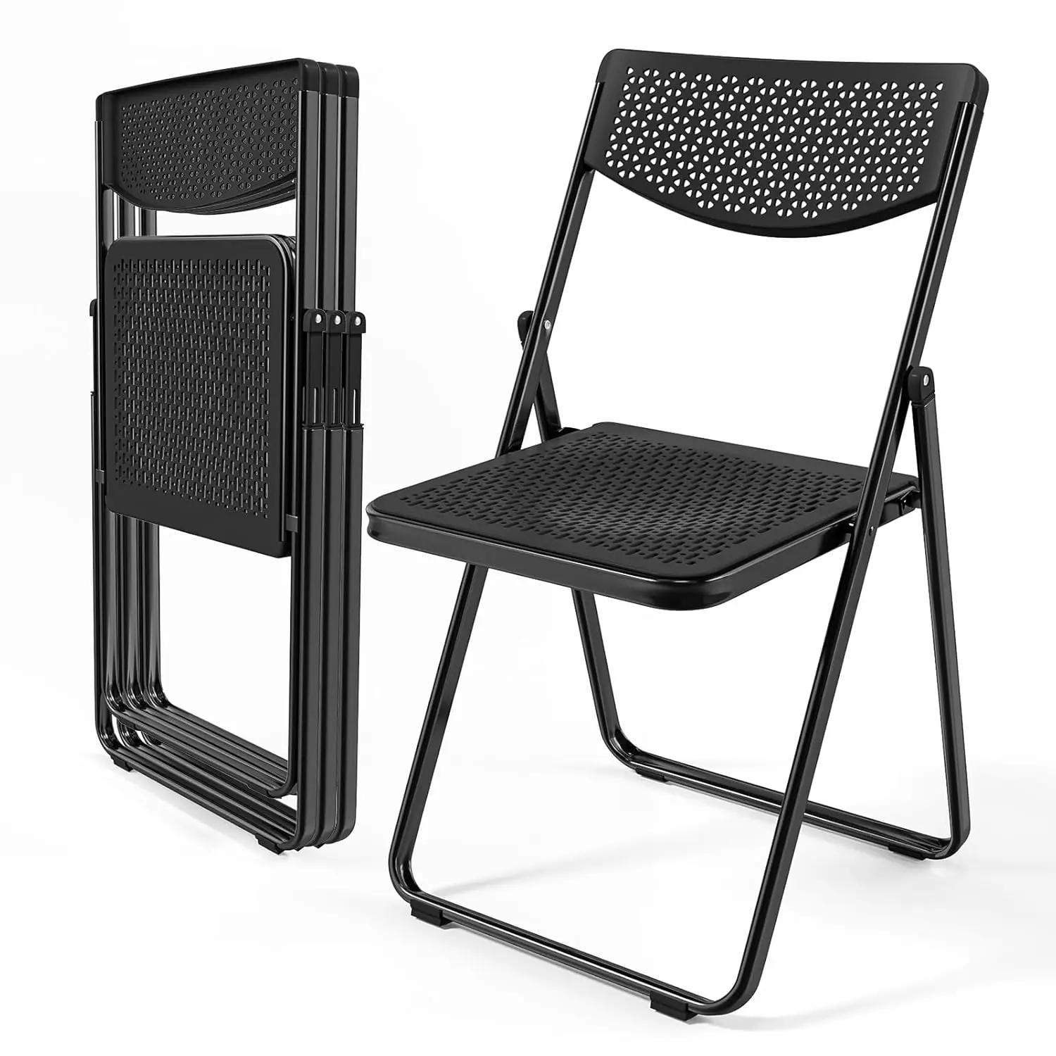 Plastic Folding Chairs, Comfortable Foldable Chair with Breathable Mesh Seat and Sturdy Metal Frame 350lbs Capacity, Customized
Plastic Folding Chairs, Comfortable Foldable Chair with Breathable Mesh Seat and Sturdy Metal Frame 350lbs Capacity, Customized