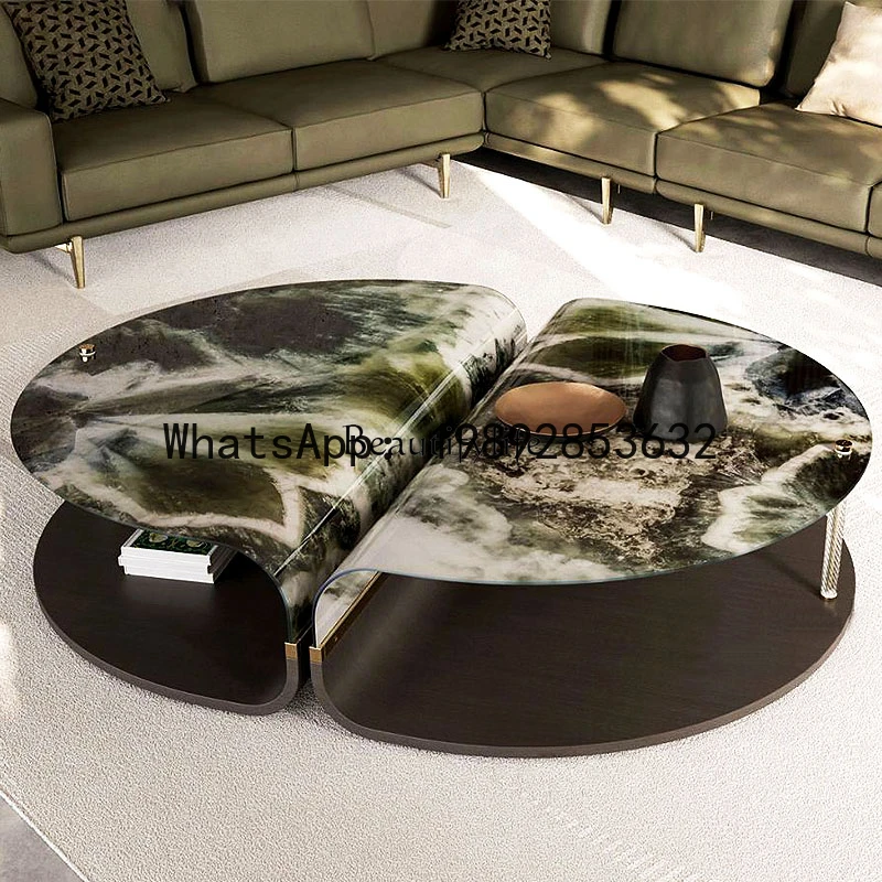 ZZ **Modern light luxury coffee table tempered acrylic designer simple new tea table
ZZ **Modern light luxury coffee table tempered acrylic designer simple new tea table