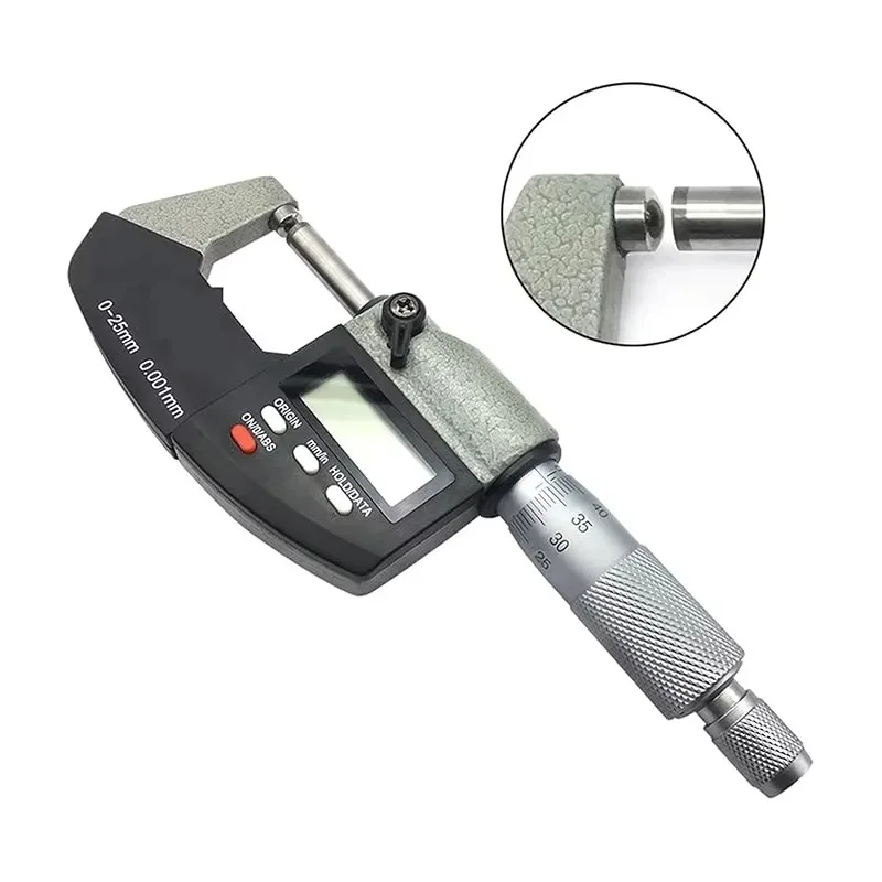 Precision 0-25mm Hardened Steel Micrometer Laser Etched Caliper Carbide Tips for Mechanical Engineering Manufacturing Metal
Precision 0-25mm Hardened Steel Micrometer Laser Etched Caliper Carbide Tips for Mechanical Engineering Manufacturing Metal