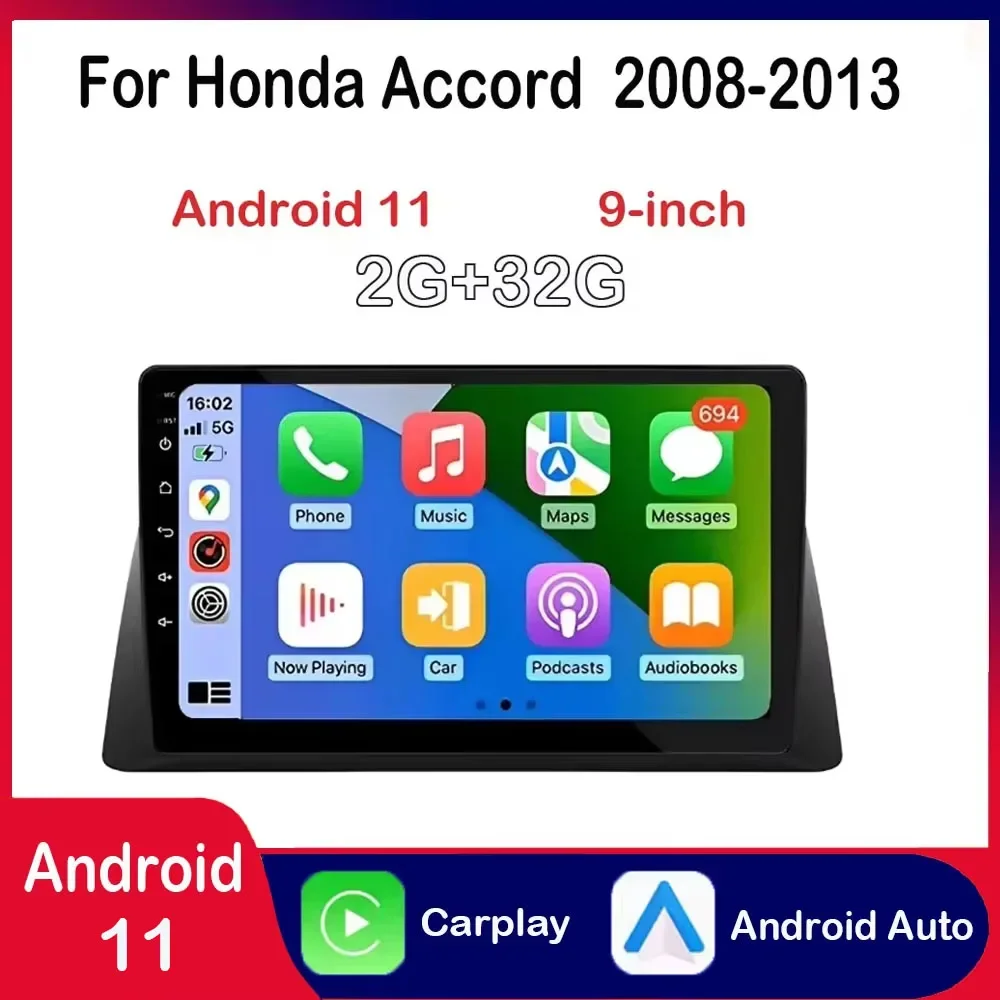10 Inch Wireless Car Stereo For 2008-2013 Honda Accord 2G+32G CarPlay Android Auto Touch Screen Car Radio with Rear Camera
10 Inch Wireless Car Stereo For 2008-2013 Honda Accord 2G+32G CarPlay Android Auto Touch Screen Car Radio with Rear Camera