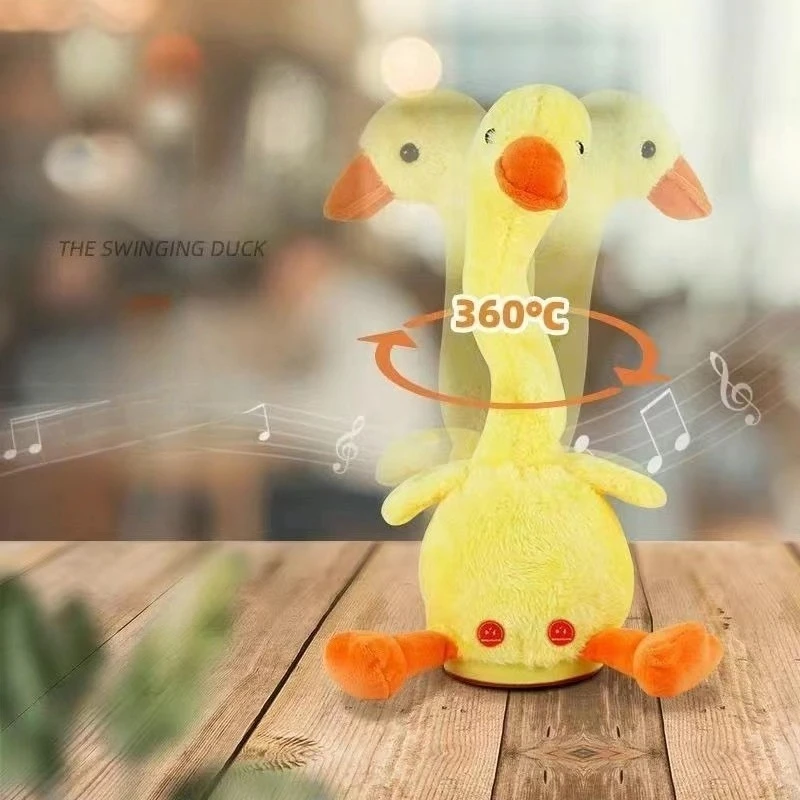 Dancing Talking Duck Toys For Baby Boys And Girls, Singing Mimicking Recording Repeating What You Say Plush Duck Soothe Doll
Dancing Talking Duck Toys For Baby Boys And Girls, Singing Mimicking Recording Repeating What You Say Plush Duck Soothe Doll