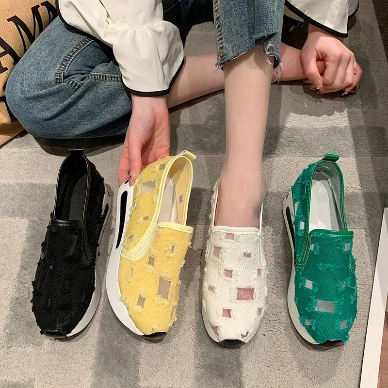 Новые льняные летние туфли с неглубоким носком, женские теннисные женские повседневные кроссовки без шнуровки с круглым носком на плоской подошве, льняные большие размеры 42
Новые льняные летние туфли с неглубоким носком, женские теннисные женские повседневные кроссовки без шнуровки с круглым носком на плоской подошве, льняные большие размеры 42