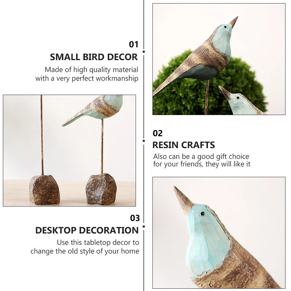 Resin Bird Decor Creative Small Bird nament for Home Office Desktop Tabletop Adornment Gifts Exquisite Craftsmanship Unique
Resin Bird Decor Creative Small Bird nament for Home Office Desktop Tabletop Adornment Gifts Exquisite Craftsmanship Unique