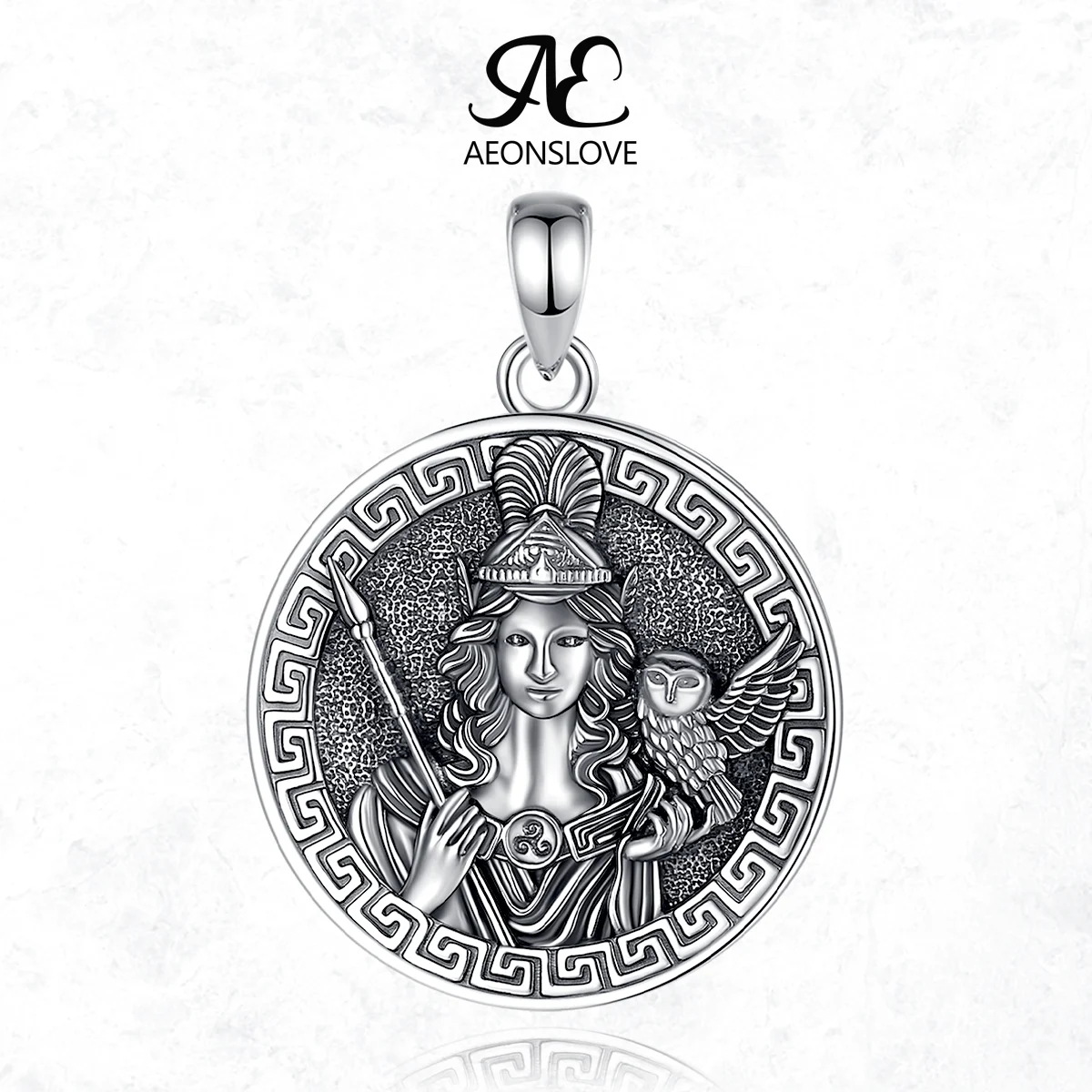 AEONSLOVE 925 Sterling Silver Athena Warrior Goddess Necklace Vintage Owl Pendant Greek Mythology Jewelry Amulet Unisex Gift
AEONSLOVE 925 Sterling Silver Athena Warrior Goddess Necklace Vintage Owl Pendant Greek Mythology Jewelry Amulet Unisex Gift