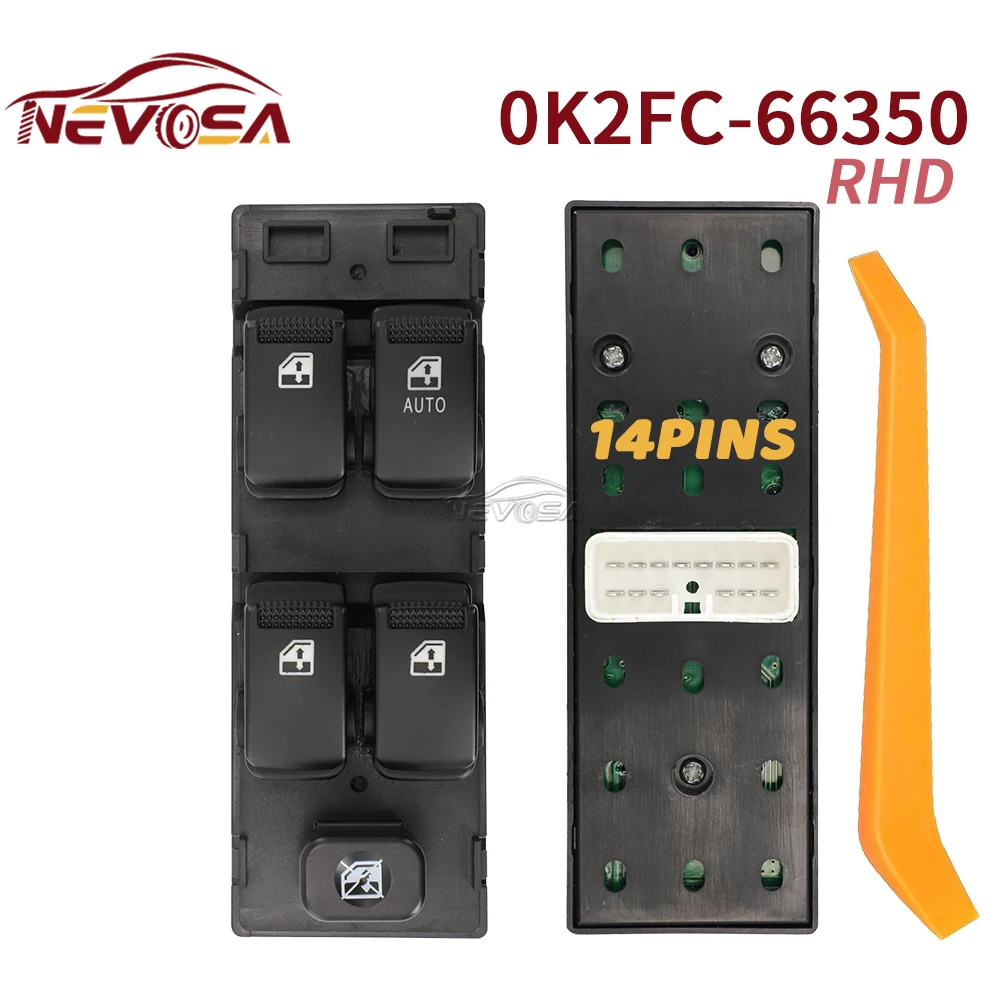 0K2FC66350 для Kia Carens II 02 2002-2006 0K2FC66350 правый переключатель окна водителя, кнопка подъема стекла FST-HY-1959 0K2FC-66350 
0K2FC66350 для Kia Carens II 02 2002-2006 0K2FC66350 правый переключатель окна водителя, кнопка подъема стекла FST-HY-1959 0K2FC-66350