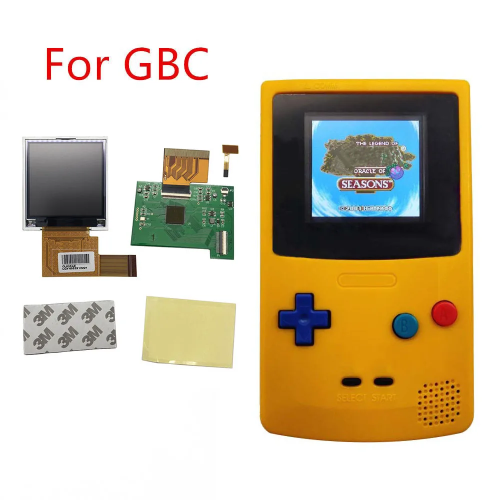 New GBC LCD Screen High brightness backlight LCD kit Easy Replacement for Gameboy Color GBC without welding and cutting shell
New GBC LCD Screen High brightness backlight LCD kit Easy Replacement for Gameboy Color GBC without welding and cutting shell