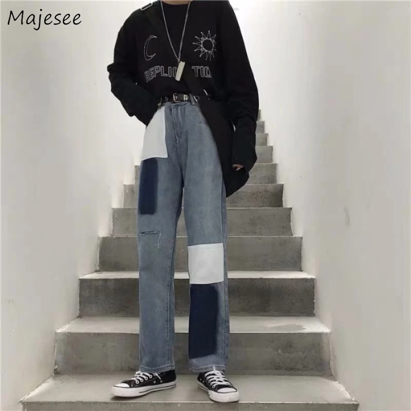 Jeans Woman Korean Style Harajuku Loose High Waist Ripped Washed Vintage Retro Spliced Trendy Summer Daily Ladies all-match chic
Jeans Woman Korean Style Harajuku Loose High Waist Ripped Washed Vintage Retro Spliced Trendy Summer Daily Ladies all-match chic
