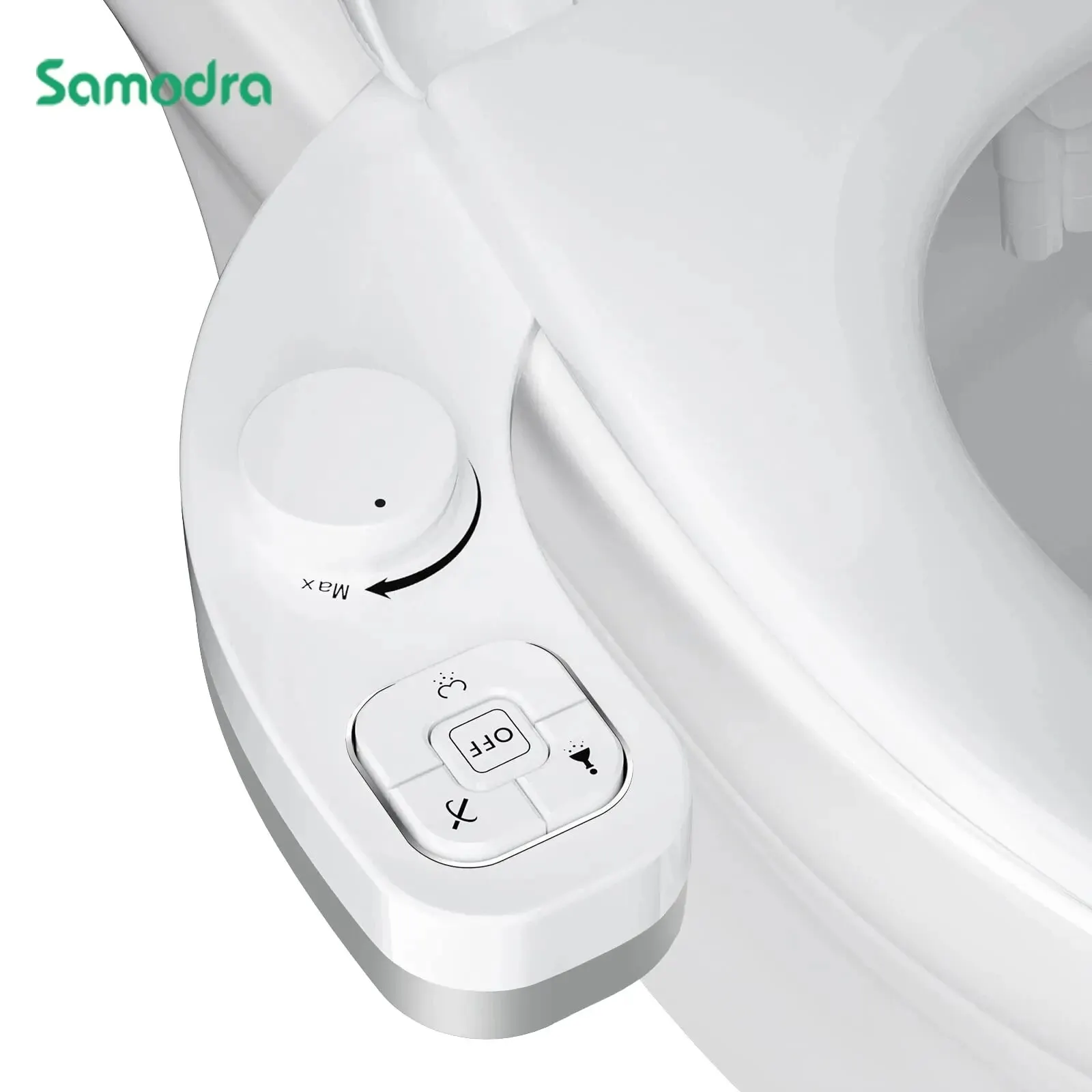 SAMODRA Non-Electric Bidet - Self Cleaning Dual Nozzle (Frontal and Rear Wash) Water Bidet Toilet Seat Attachment
SAMODRA Non-Electric Bidet - Self Cleaning Dual Nozzle (Frontal and Rear Wash) Water Bidet Toilet Seat Attachment