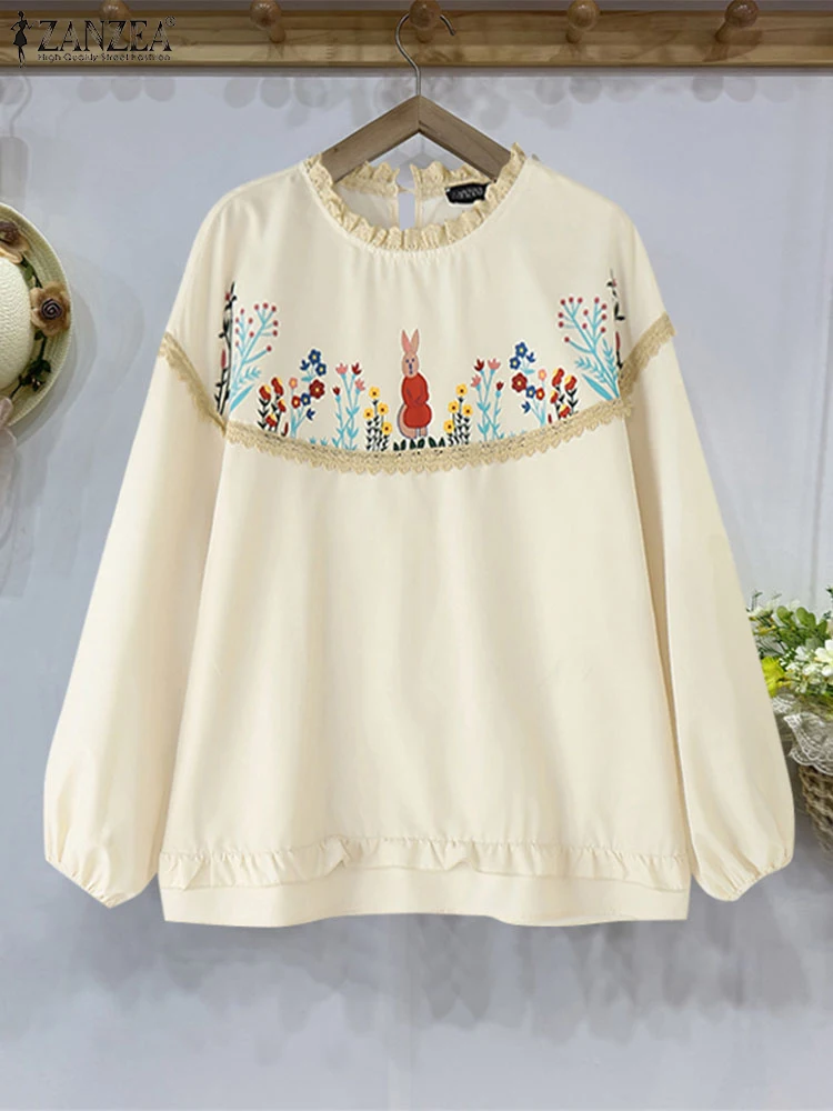 ZANZEA Women Floral Printed Blouses Vintage Long Sleeve Tops Summer Spring O Neck Blusas 2025 Oversized Casual Tunics
ZANZEA Women Floral Printed Blouses Vintage Long Sleeve Tops Summer Spring O Neck Blusas 2025 Oversized Casual Tunics