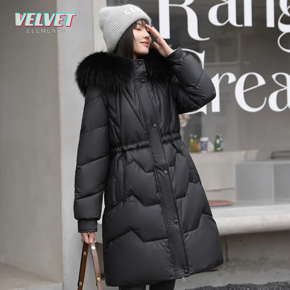 V&E 2023 Autumn Winter Hooded Fur Collar Long Parkas Mujer Thick Warm Down Cotton Padded Jacket Women Casual Hoodies Coat Female
V&E 2023 Autumn Winter Hooded Fur Collar Long Parkas Mujer Thick Warm Down Cotton Padded Jacket Women Casual Hoodies Coat Female