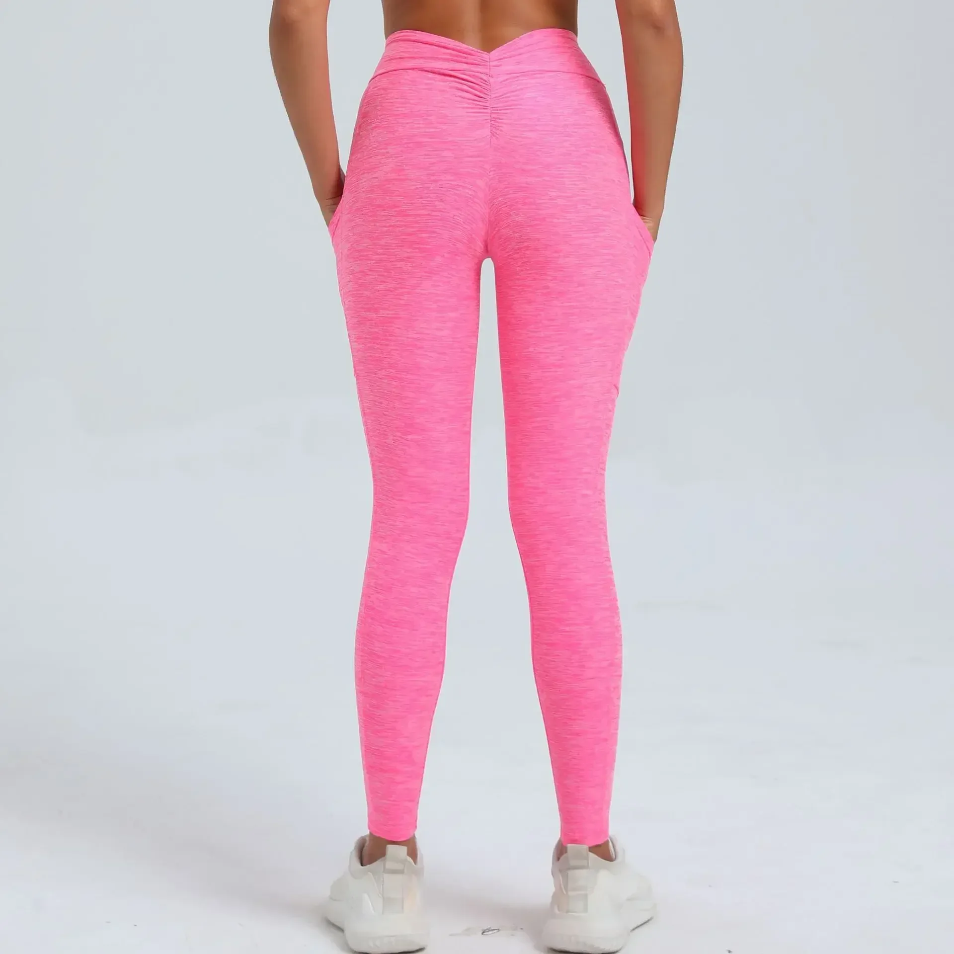 Seamless Yoga Leggings Pants Sports Fitness High Waist Peach Hip-lifting V Waist Pockets Trousers Workout Gym Leggings for Women
Seamless Yoga Leggings Pants Sports Fitness High Waist Peach Hip-lifting V Waist Pockets Trousers Workout Gym Leggings for Women