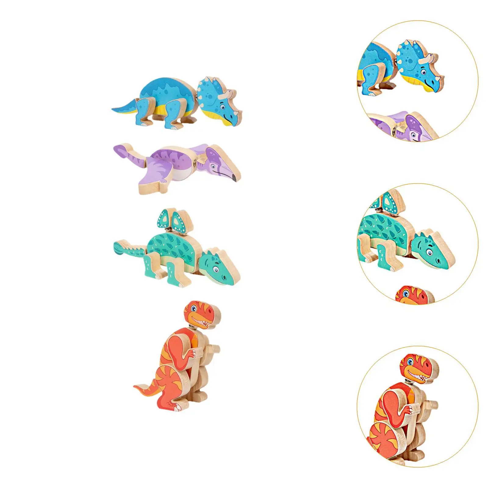 4Pcs Dinosaur Building Blocks Set Fine Motor Skills Wooden Dino Blocks for Children 3 4 5 Years Kids Boys Girls Birthday Gifts
4Pcs Dinosaur Building Blocks Set Fine Motor Skills Wooden Dino Blocks for Children 3 4 5 Years Kids Boys Girls Birthday Gifts