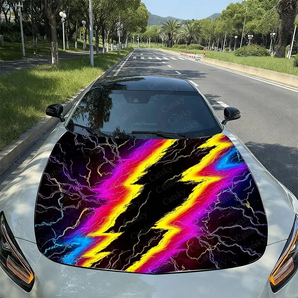 Super Lightning Car Vinyl Packaging,splash Proof PVC Stickers On Engine Hood, Easy To Disassemble And Durable Design, Suitable F
Super Lightning Car Vinyl Packaging,splash Proof PVC Stickers On Engine Hood, Easy To Disassemble And Durable Design, Suitable F