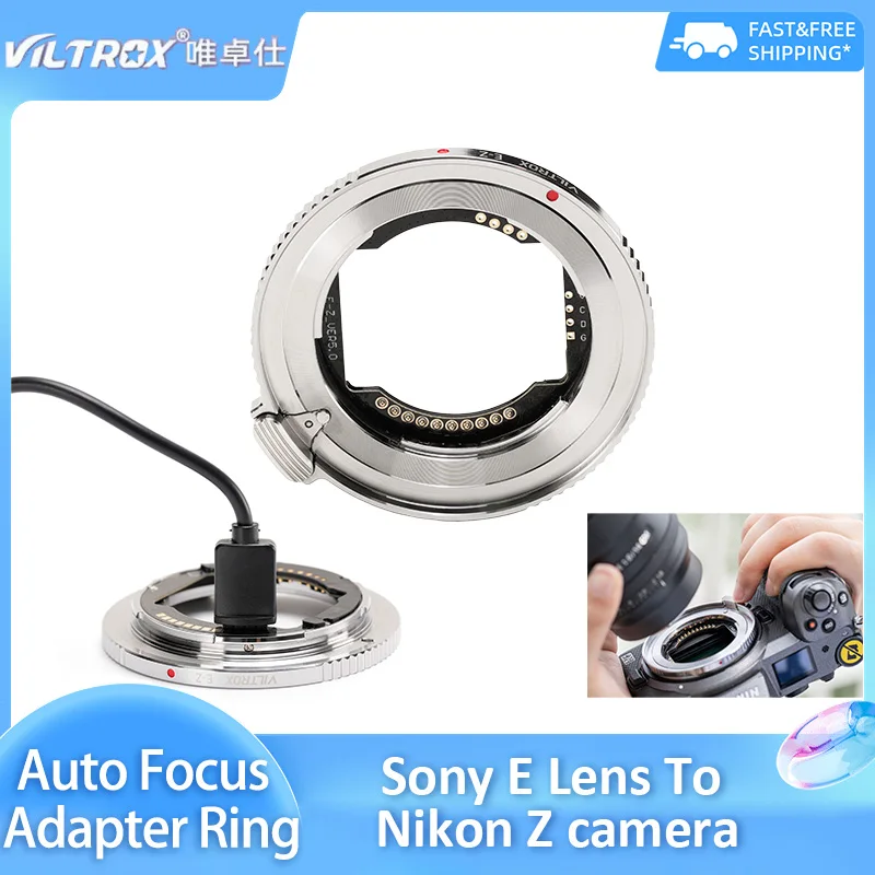 Ультратонкий адаптер Viltrox E-Z для автофокусировки, переходник для объективов Sony E-mount на камеры Nikon Z, аксессуары
Ультратонкий адаптер Viltrox E-Z для автофокусировки, переходник для объективов Sony E-mount на камеры Nikon Z, аксессуары