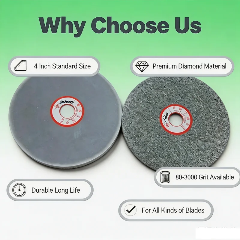 Woodworking Polishing Tool 4Inch 100mm Diamond Grinding Disc 80-3000Grit Diamond Coated Abrasive Wheel 1 Piece
Woodworking Polishing Tool 4Inch 100mm Diamond Grinding Disc 80-3000Grit Diamond Coated Abrasive Wheel 1 Piece