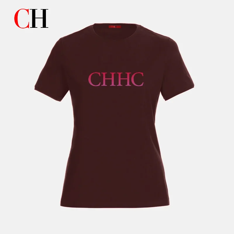 CH Womens Casual Short Sleeve T Shirt CHHC Letter Printed Crew Neck Soft Fabric Light Daily Outdoor All Match Daily Wear
CH Womens Casual Short Sleeve T Shirt CHHC Letter Printed Crew Neck Soft Fabric Light Daily Outdoor All Match Daily Wear