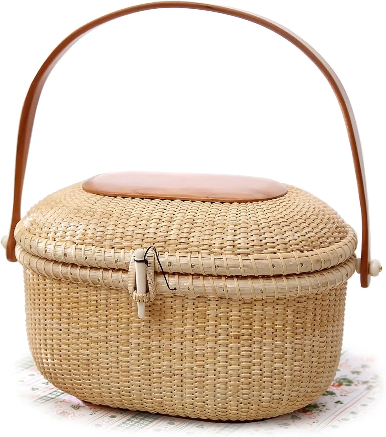 Cane-on-cane weave 10" Oval Purse hardwood Natural Chic Hand Handwoven tote-handbags
Cane-on-cane weave 10" Oval Purse hardwood Natural Chic Hand Handwoven tote-handbags