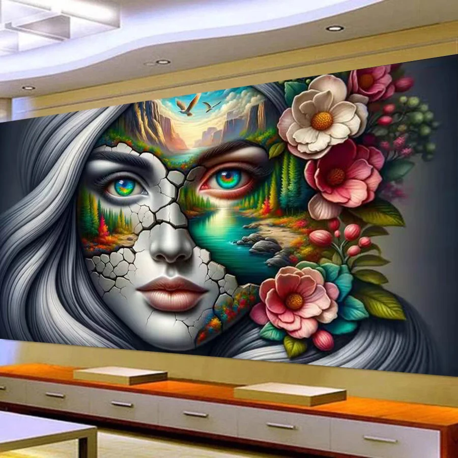 Fullcang Large Size Diamond Arts Painting Kits Fantasy Woman Flower Diy Full Drill Mosaic Embroidery Girl Picture Wall Decor
Fullcang Large Size Diamond Arts Painting Kits Fantasy Woman Flower Diy Full Drill Mosaic Embroidery Girl Picture Wall Decor