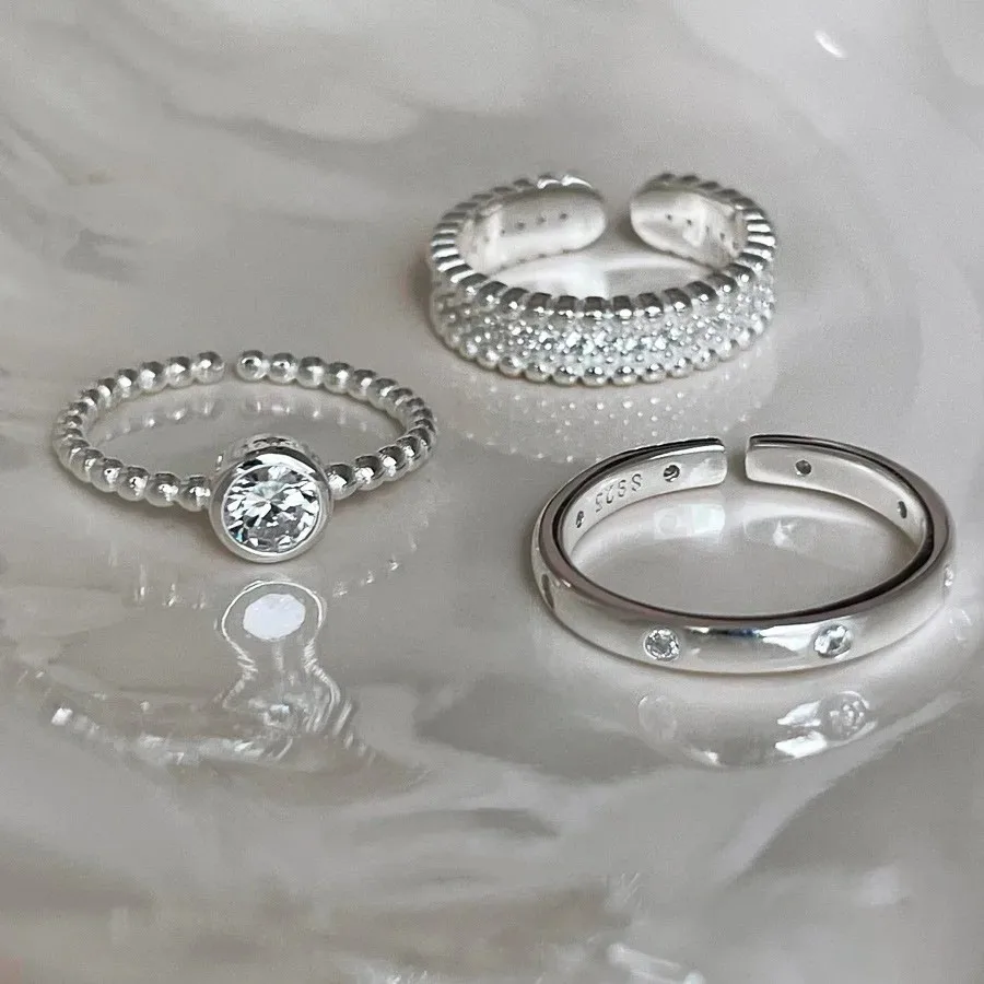 3pc Silve Zircon Bead Ring for Women Girl Party Gift Versatile Sweet Cool Vintage Korean Jewelry Dropshipping
3pc Silve Zircon Bead Ring for Women Girl Party Gift Versatile Sweet Cool Vintage Korean Jewelry Dropshipping