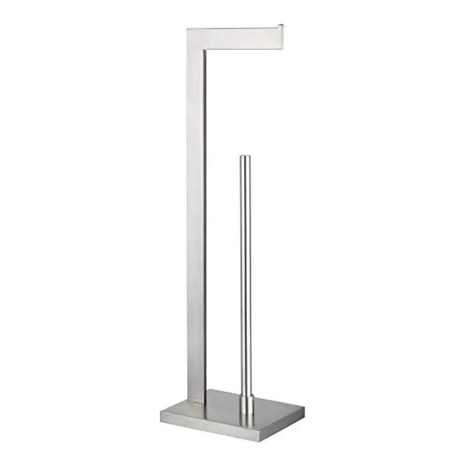 Toilet Paper Holder Free Standing with Reserve, SUS 304 Stainless Steel Lavatory Tissue Roll Holder Floor Stand Storage Brushed
Toilet Paper Holder Free Standing with Reserve, SUS 304 Stainless Steel Lavatory Tissue Roll Holder Floor Stand Storage Brushed