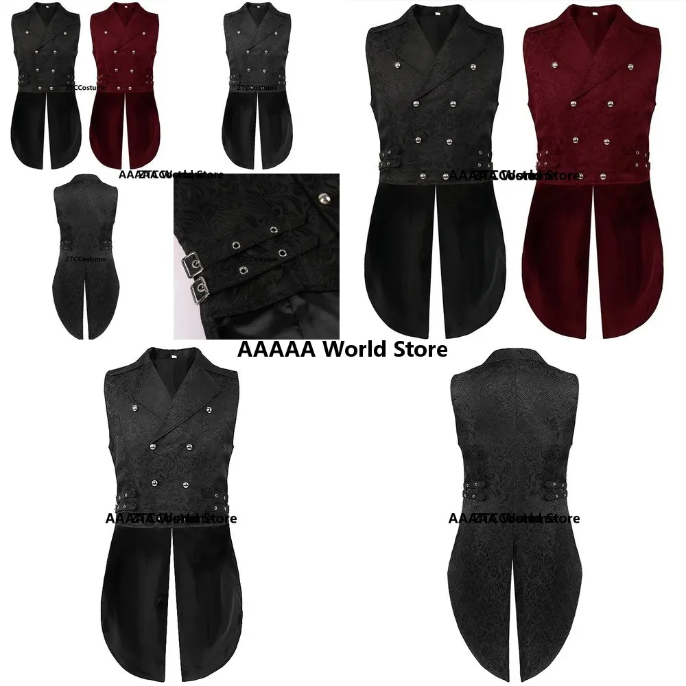 Victorian Gothic Double Breasted Vest Jacket Medieval Long Waistcoat Cosplay Punk Halloween Party Coat
Victorian Gothic Double Breasted Vest Jacket Medieval Long Waistcoat Cosplay Punk Halloween Party Coat