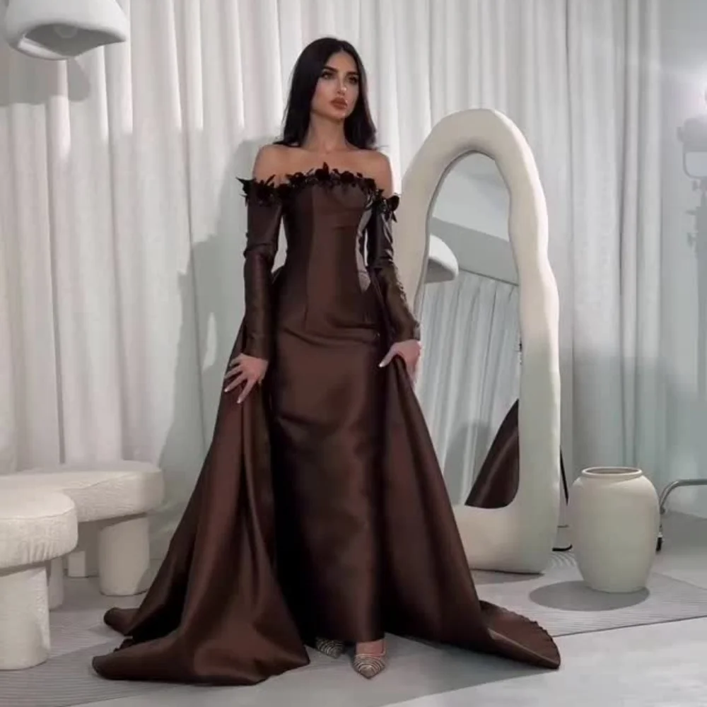 Customized Sparkle Pleat Flower Straight Off-the-shoulder Long Dresses Bespoke Occasion Dresses High Quality Unisex
Customized Sparkle Pleat Flower Straight Off-the-shoulder Long Dresses Bespoke Occasion Dresses High Quality Unisex
