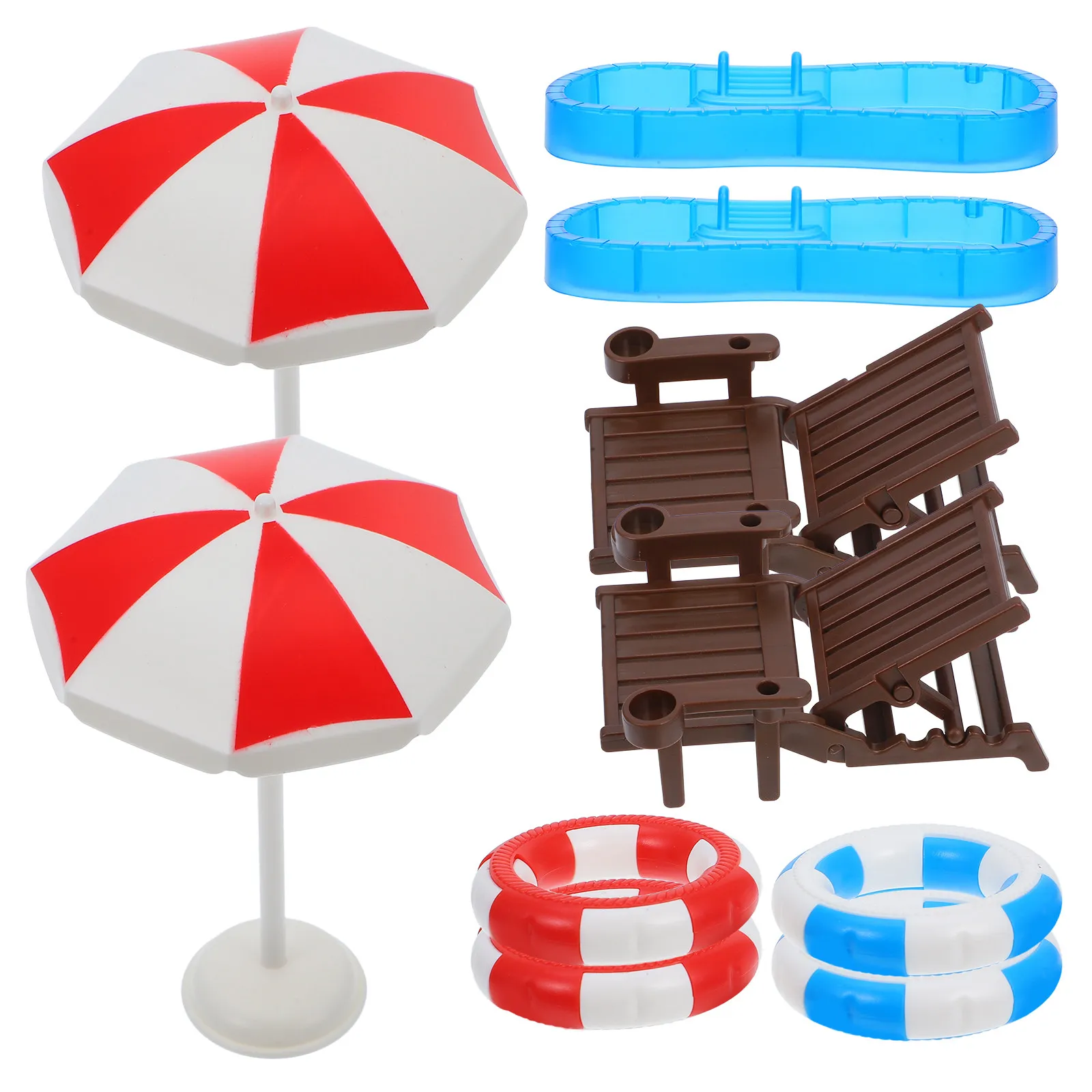 2Sets Mini Swimming Pool Micro Scene Layout Summer Prop Mini House Swimming Ring Beach Chair Miniature House Decor
2Sets Mini Swimming Pool Micro Scene Layout Summer Prop Mini House Swimming Ring Beach Chair Miniature House Decor