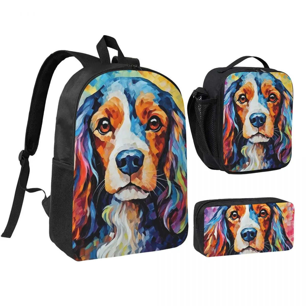 A Cocker Spaniel Journey Backpack Boys Girls BookBag School Bag Shoulder Bags 3ps Insulated Lunch Bag Pencil Case
A Cocker Spaniel Journey Backpack Boys Girls BookBag School Bag Shoulder Bags 3ps Insulated Lunch Bag Pencil Case