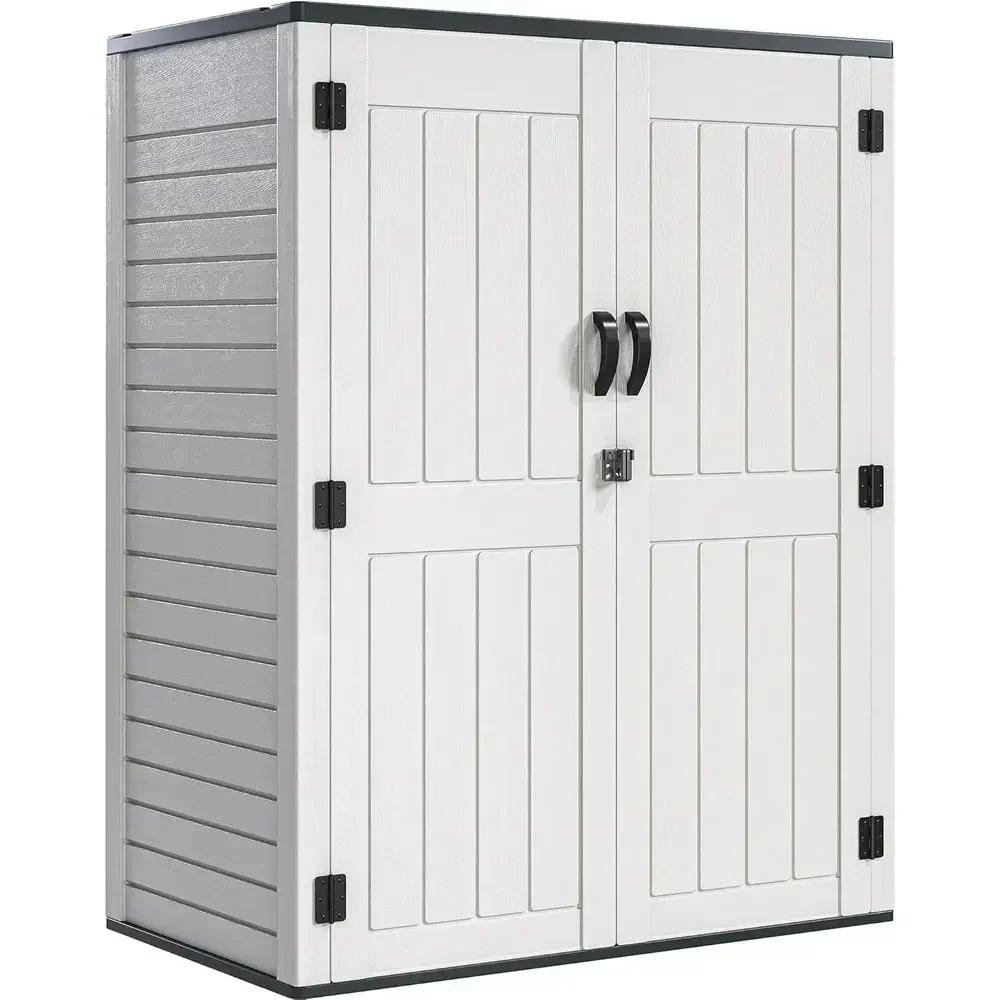 59 cu ft Outdoor Storage Shed without Shelves, 5.6 ft x 2.3 ft Lockable Waterproof Tall Cabinet, Ideal for Patio Furniture, Pool
59 cu ft Outdoor Storage Shed without Shelves, 5.6 ft x 2.3 ft Lockable Waterproof Tall Cabinet, Ideal for Patio Furniture, Pool