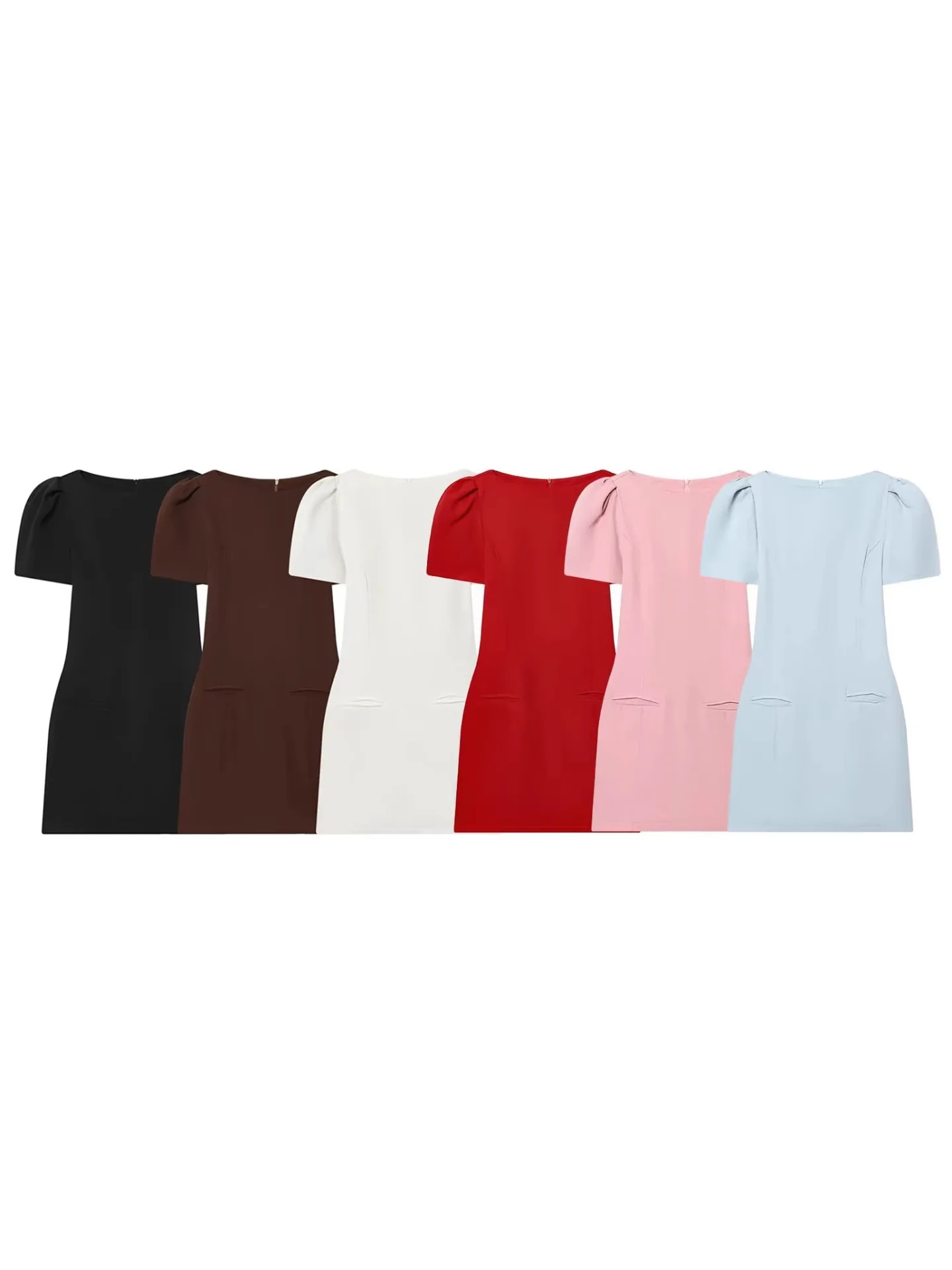 Withered Spring New Women's One-piece Collar Short Sleeved Pleated Pocket Short Dress Short Skirt
Withered Spring New Women's One-piece Collar Short Sleeved Pleated Pocket Short Dress Short Skirt