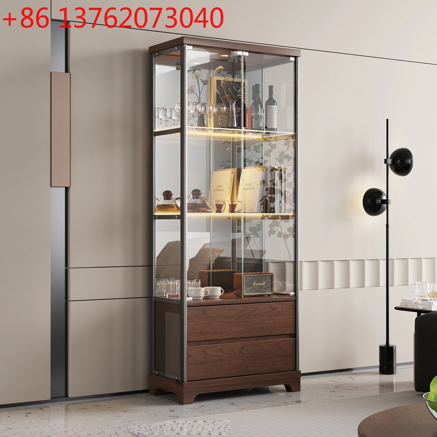 New Chinese solid wood wine cabinet living room home light luxury display cabinet modern simplicity
New Chinese solid wood wine cabinet living room home light luxury display cabinet modern simplicity