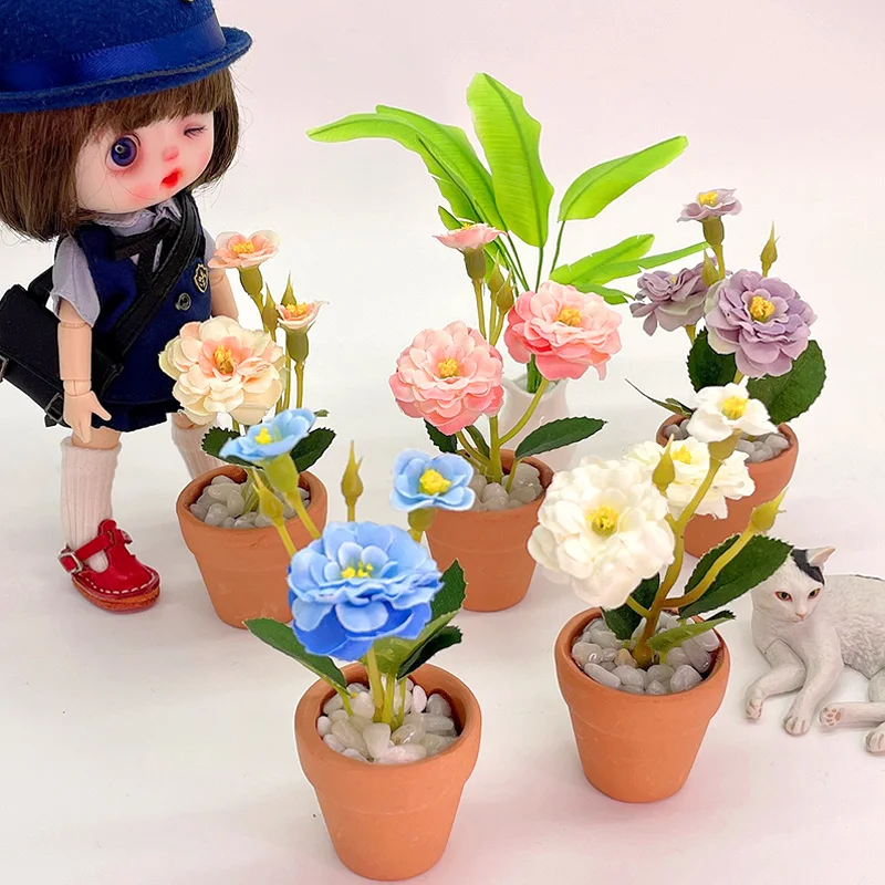 Mini Rose Potted Plant Diy Miniature Simulation Prop Dollhouse Model Potted Living Room Home Garden Model Decor
Mini Rose Potted Plant Diy Miniature Simulation Prop Dollhouse Model Potted Living Room Home Garden Model Decor