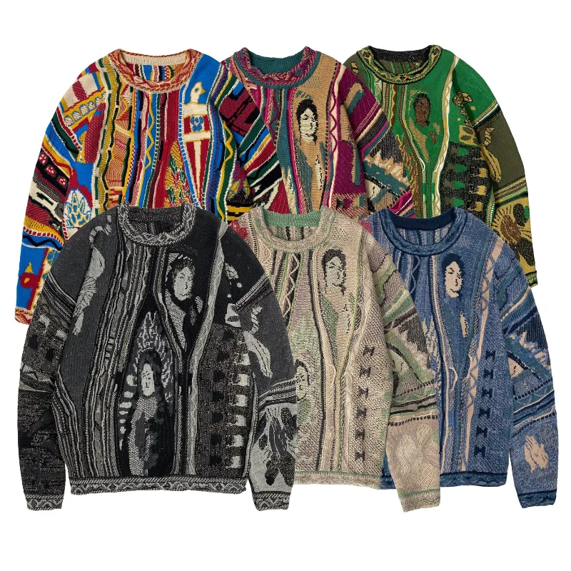 High Street Colour Clash Vintage Lazy Style Warm Pullover Casual Knit Sweater Sweatshirts Streetwear Men and Women Clothes
High Street Colour Clash Vintage Lazy Style Warm Pullover Casual Knit Sweater Sweatshirts Streetwear Men and Women Clothes