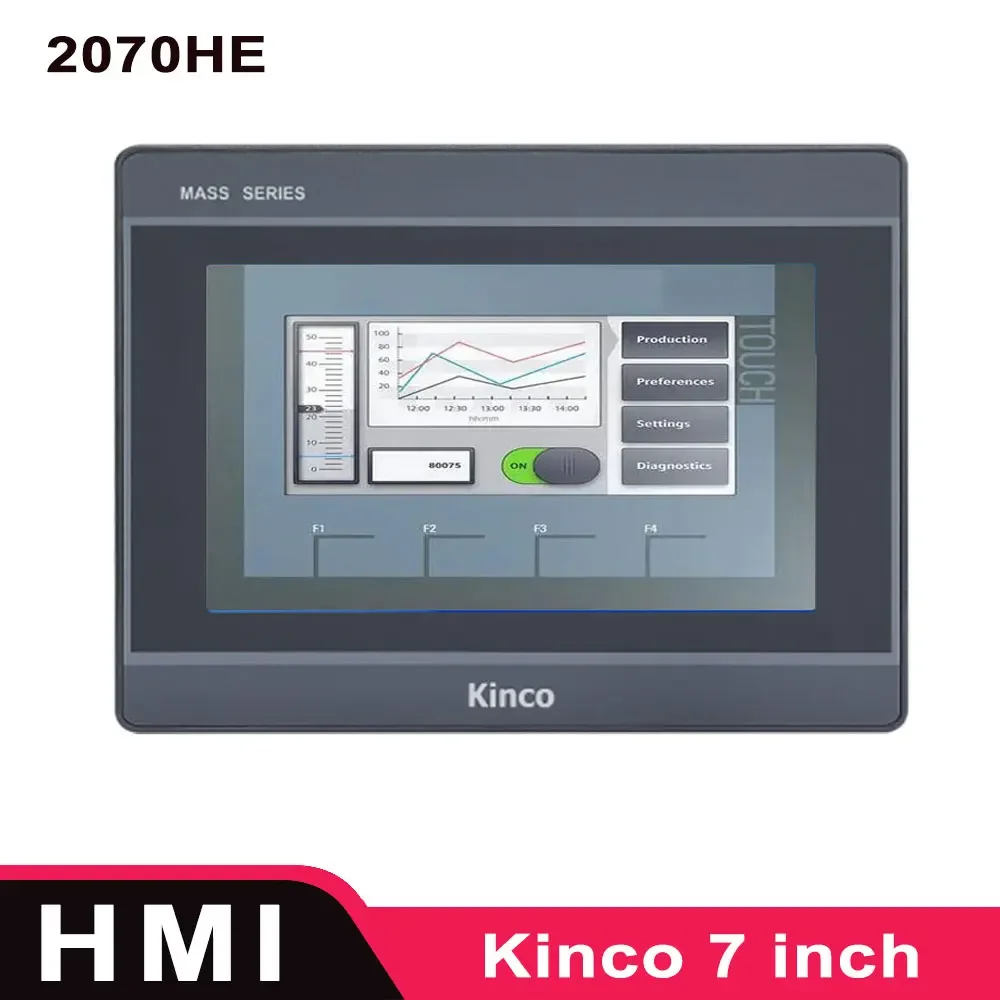 7 inch HMI Kinco M2070H M2070HE M2 Series HMI with Ethernet Brand New Display Screen
7 inch HMI Kinco M2070H M2070HE M2 Series HMI with Ethernet Brand New Display Screen