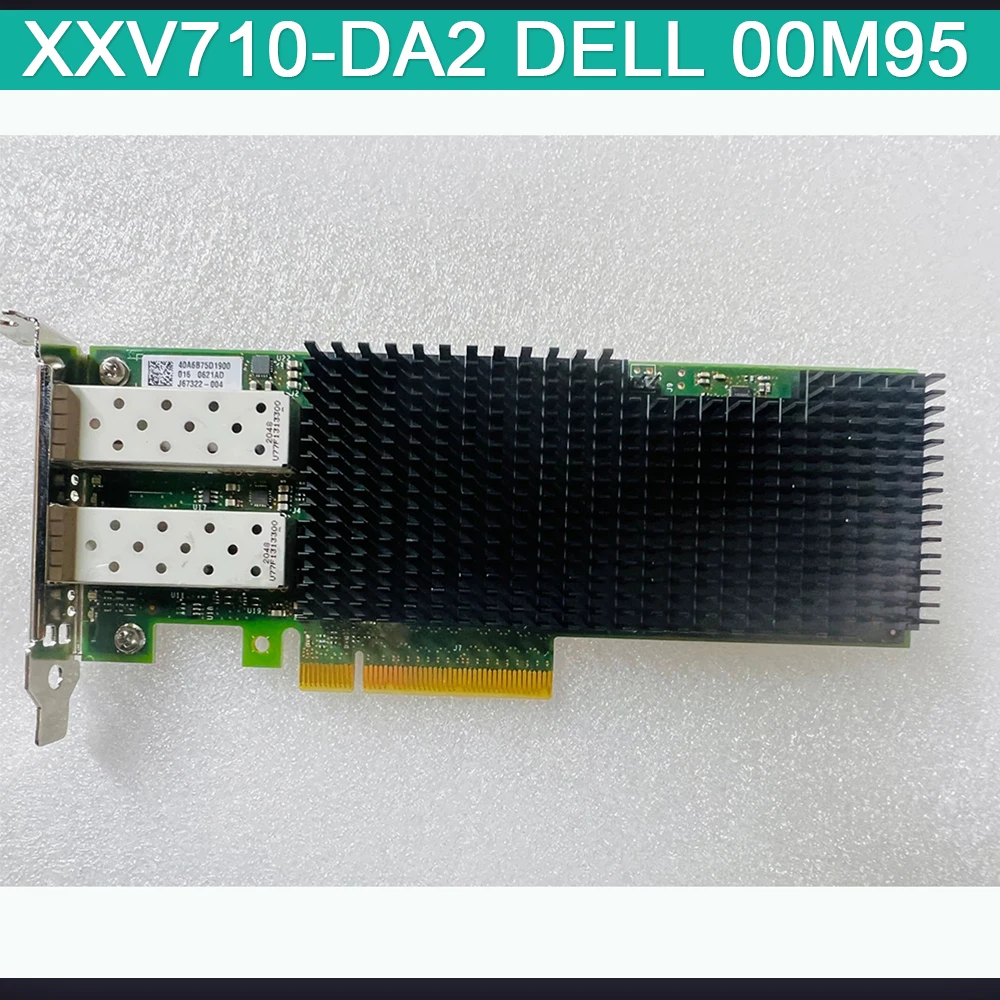 For Intel Dual-Port Network Adapter 10 Gigabit Network Card 25G XXV710-DA2 DELL 00M95
For Intel Dual-Port Network Adapter 10 Gigabit Network Card 25G XXV710-DA2 DELL 00M95