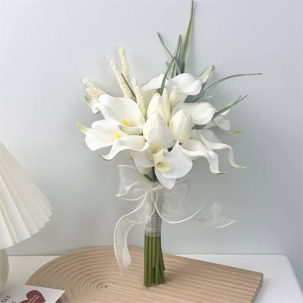 Цветочный свадебный букет Искусственные лилии каллы Искусственные цветы тюльпанов, букет подружки невесты с свадебной церемонией Фестивали Декор
Цветочный свадебный букет Искусственные лилии каллы Искусственные цветы тюльпанов, букет подружки невесты с свадебной церемонией Фестивали Декор