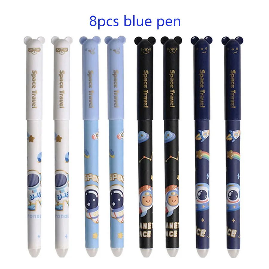 8pcs/set Astronaut Erasable Gel Pens 0.5mm Blue/Black Ink Students Write Fluently Office Stationery Washable Office Stationery
8pcs/set Astronaut Erasable Gel Pens 0.5mm Blue/Black Ink Students Write Fluently Office Stationery Washable Office Stationery