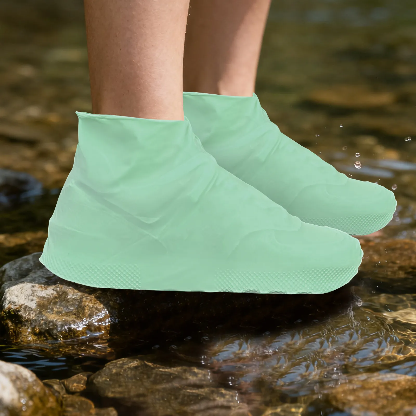 4Pairs Waterproof Shoe Covers Reusable Non-Slip Latex Overshoes for Men Women Size 38-46 Rain Boot Protector for Walking Biking
4Pairs Waterproof Shoe Covers Reusable Non-Slip Latex Overshoes for Men Women Size 38-46 Rain Boot Protector for Walking Biking