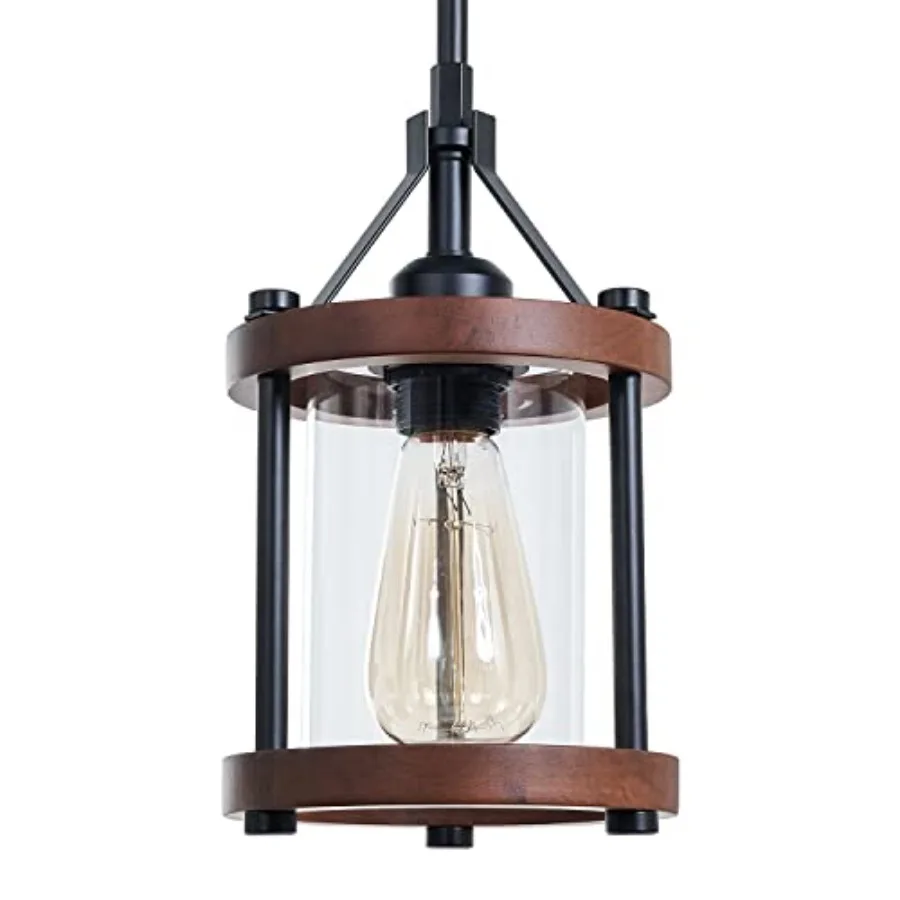 Farmhouse Pendant Light in Wood and Metal Cage Rustic Brown Wood Pendant Light with Glass Adjustable Hanging Light Fixtures Min
Farmhouse Pendant Light in Wood and Metal Cage Rustic Brown Wood Pendant Light with Glass Adjustable Hanging Light Fixtures Min