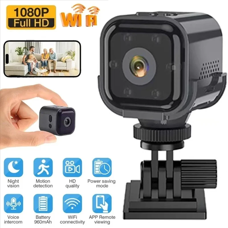 1080P Mini Camera AS03 Wireless WiFi CCTV Indoor Outdoor MINI IP Camera Security Remote Control Surveillance Night Mobile Camera
1080P Mini Camera AS03 Wireless WiFi CCTV Indoor Outdoor MINI IP Camera Security Remote Control Surveillance Night Mobile Camera
