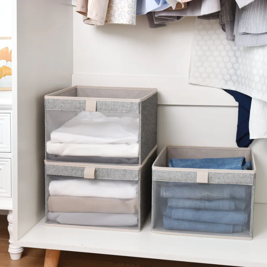 3 Pack Fabric Storage Boxes, Decorative Bin Set for Closet, Dorm, Living Room
3 Pack Fabric Storage Boxes, Decorative Bin Set for Closet, Dorm, Living Room
