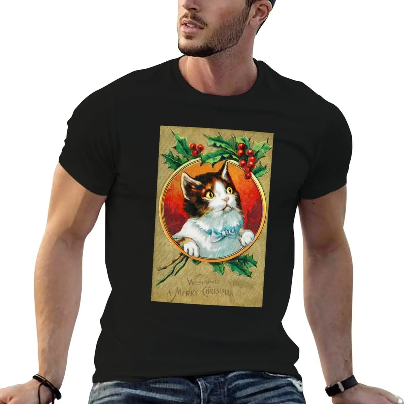 Holiday Cat Wishing You a Merry Christmas Pullover Sweatshirt blue archive oversized t shirt vintage t shirt men
Holiday Cat Wishing You a Merry Christmas Pullover Sweatshirt blue archive oversized t shirt vintage t shirt men