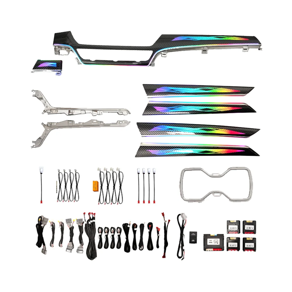 Динамическая светодиодная подсветка Symphony с 256 цветами для Honda Accord 10-го поколения Inspire 2018-2022, карбоновое волокно, освещение салона автомобиля
Динамическая светодиодная подсветка Symphony с 256 цветами для Honda Accord 10-го поколения Inspire 2018-2022, карбоновое волокно, освещение салона автомобиля