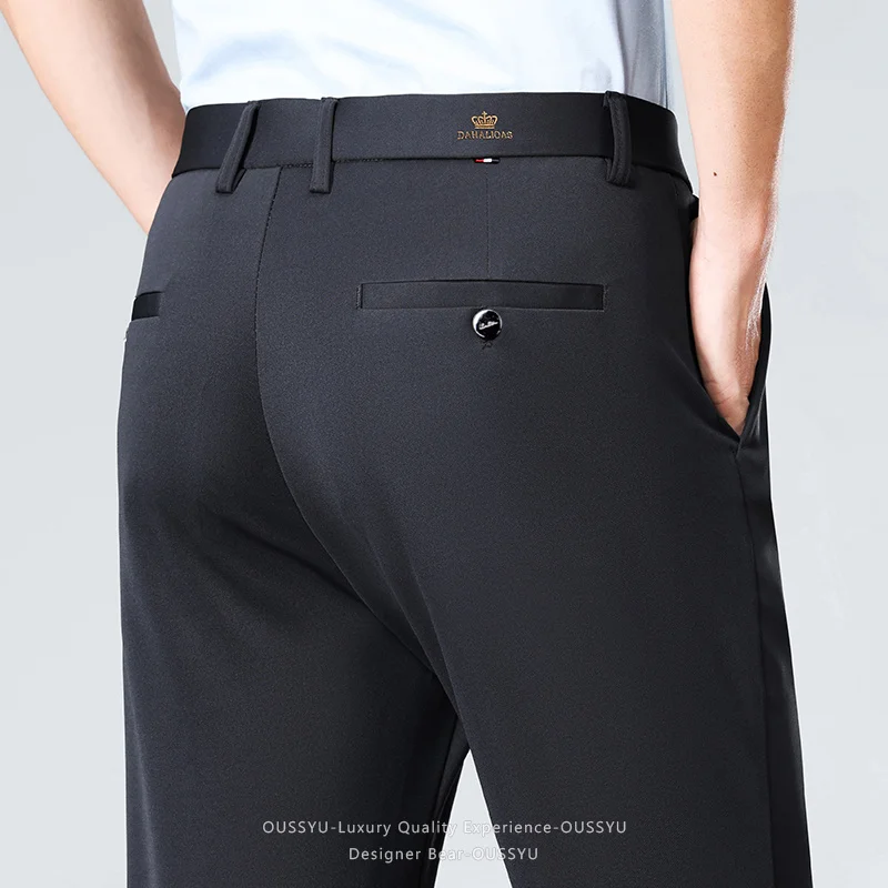 High-stretch Fabric Men's Business Trousers Suitable for Summer Thin, Featuring An Elastic Waistband and Classic Office/work For
High-stretch Fabric Men's Business Trousers Suitable for Summer Thin, Featuring An Elastic Waistband and Classic Office/work For