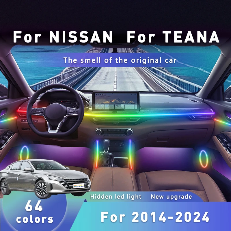 FILIPLI для NISSAN TEANA GLC260 для 2016, синхронизация музыки, динамическая атмосфера, многоцветные автомобильные светодиодные ленты с управлением через Bluetooth
FILIPLI для NISSAN TEANA GLC260 для 2016, синхронизация музыки, динамическая атмосфера, многоцветные автомобильные светодиодные ленты с управлением через Bluetooth