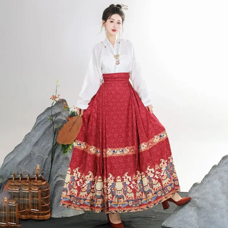 Chinese Style Fairy Hanfu Dress Princess Clothing Carnival Dance Costume Ming Dynasty Horse Face Skirt Ancient Hanfu Dress
Chinese Style Fairy Hanfu Dress Princess Clothing Carnival Dance Costume Ming Dynasty Horse Face Skirt Ancient Hanfu Dress