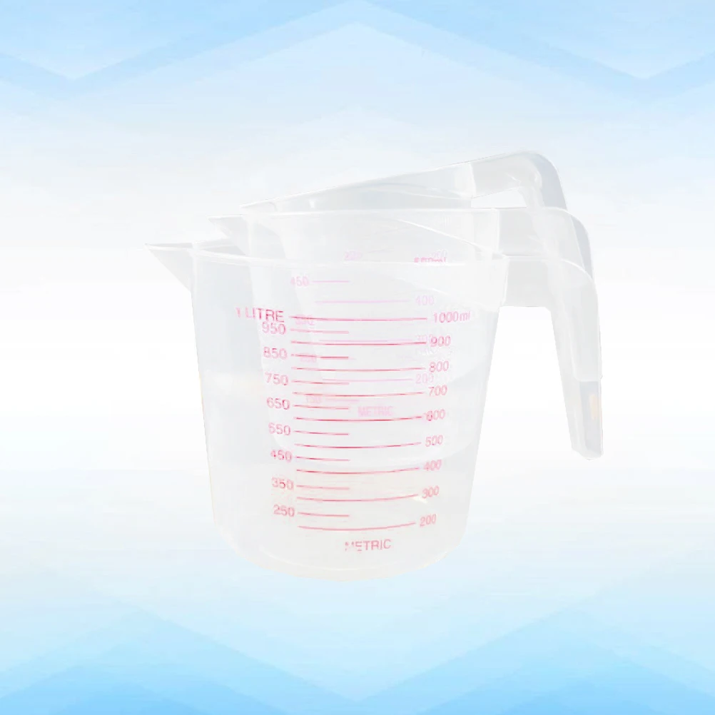 3pcs Measuring Cups Plastic Jug Kitchen Necessities Reusable Liquid Measurement Small Shaker Baking Graduated Beaker Easy Clean
3pcs Measuring Cups Plastic Jug Kitchen Necessities Reusable Liquid Measurement Small Shaker Baking Graduated Beaker Easy Clean