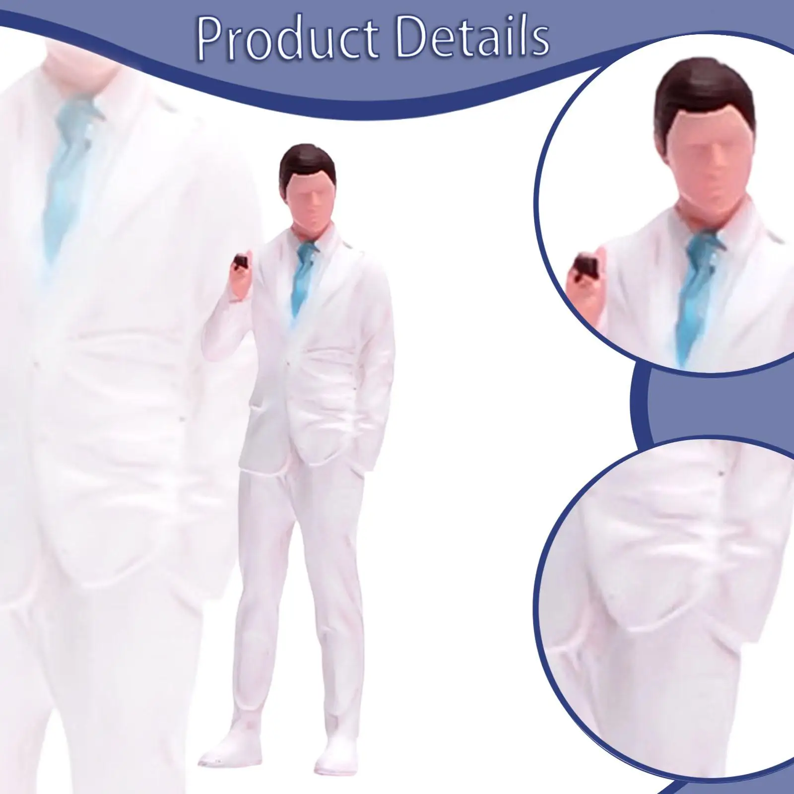 Miniature /64 Male Resin Scene Prop Mini Collection Model Durability Tiny Ornament Suitable for Sandbox Building Home Desk
Miniature /64 Male Resin Scene Prop Mini Collection Model Durability Tiny Ornament Suitable for Sandbox Building Home Desk