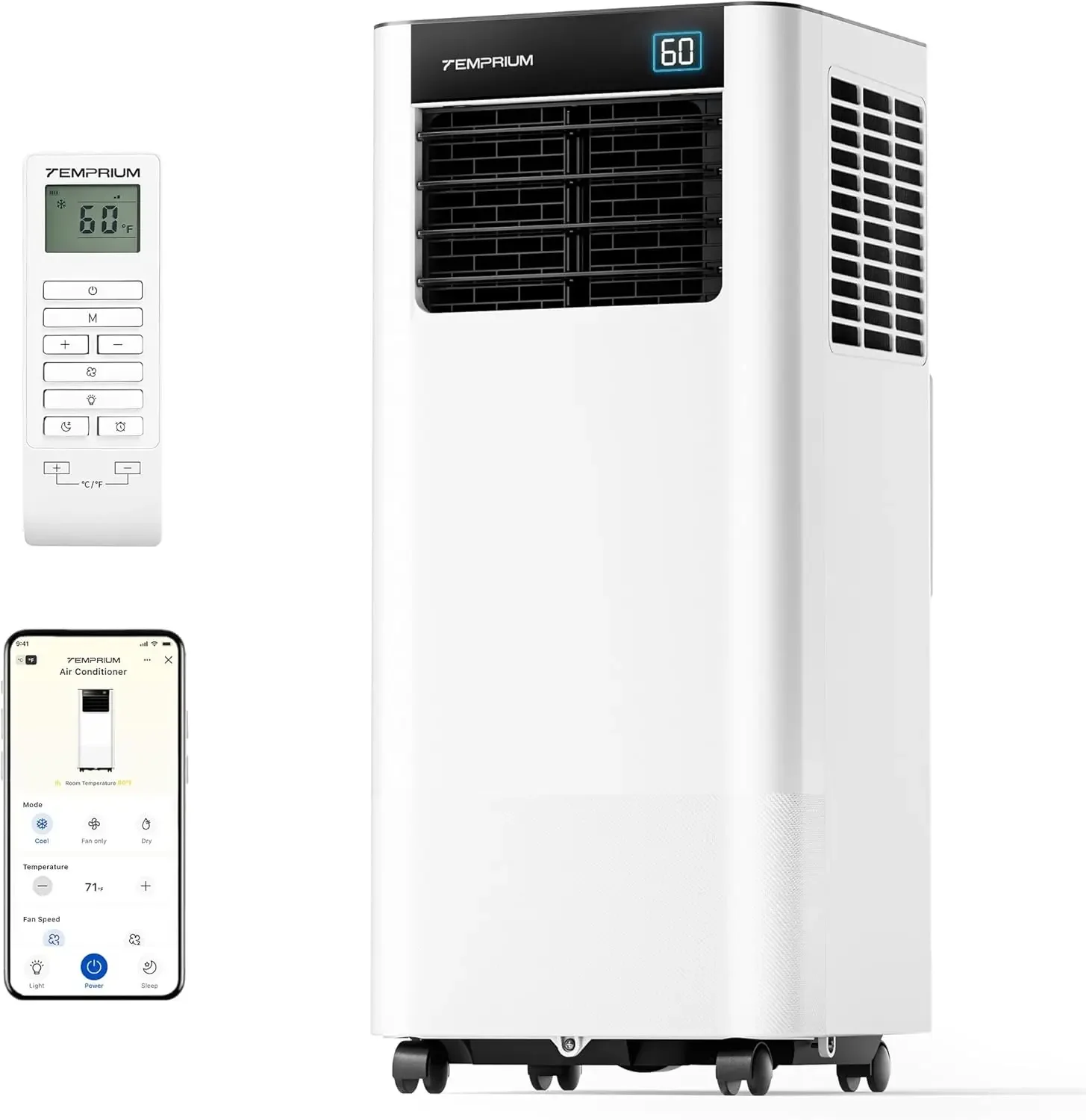 8 000 BTU Portable Air Conditioner with WIFI Enabled Smart Portable AC for rooms up to 350 Sq ft 3 in 1 Room Air Conditioner
8 000 BTU Portable Air Conditioner with WIFI Enabled Smart Portable AC for rooms up to 350 Sq ft 3 in 1 Room Air Conditioner